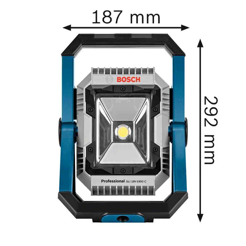 Lanterna a bateria Bosch GLI 18V-1900, 18V,1900 lúmens SB